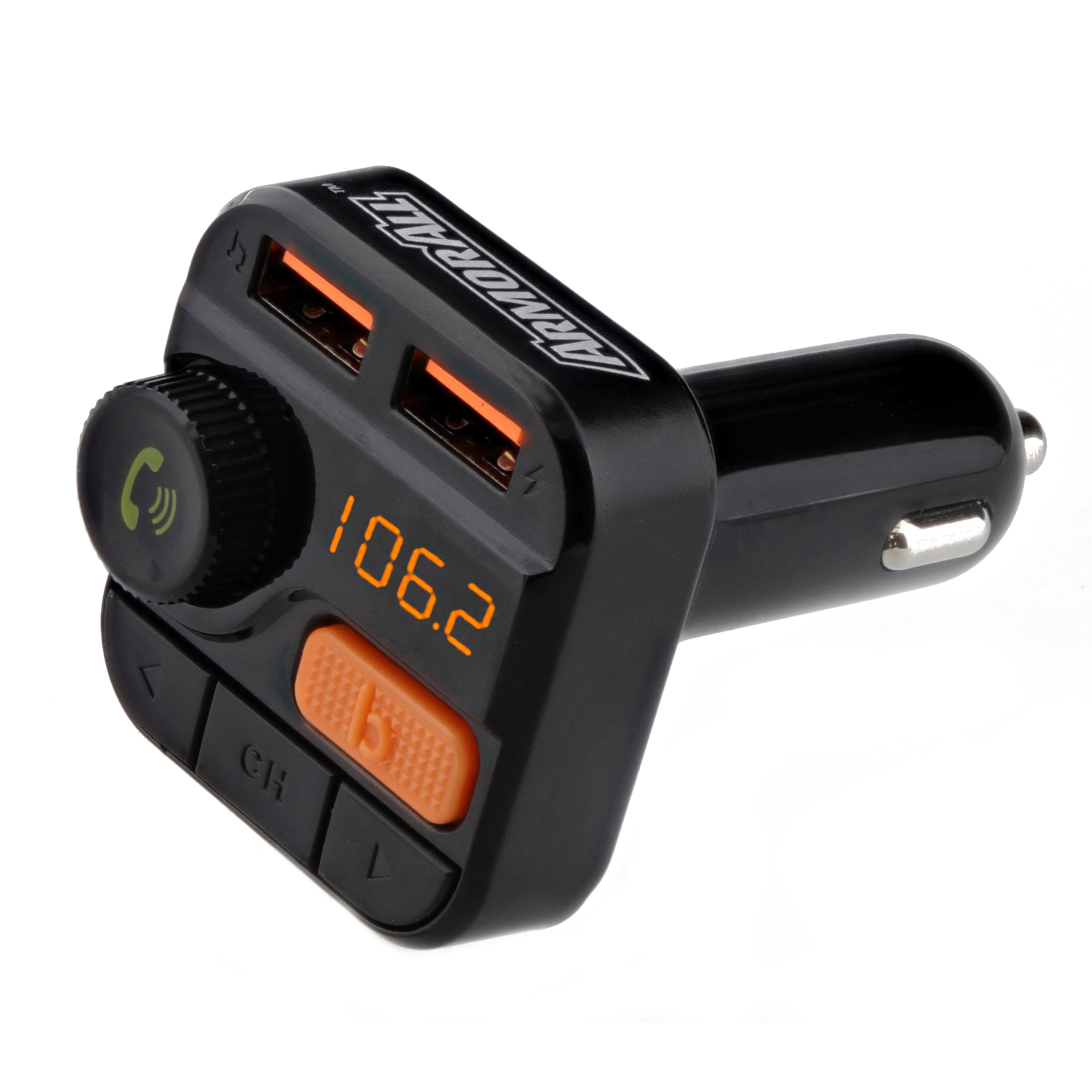 Car Bluetooth FM Transmitter Wireless Radio Adapter Dual Charger USB MP3 Pl  P6O9