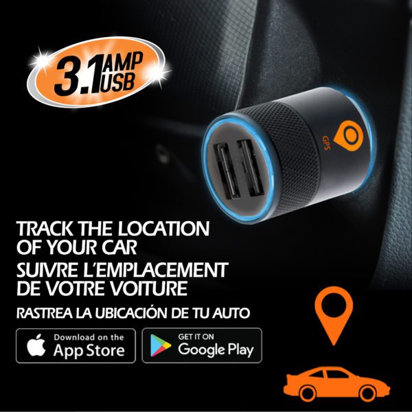 Car Charger with GPS Locator