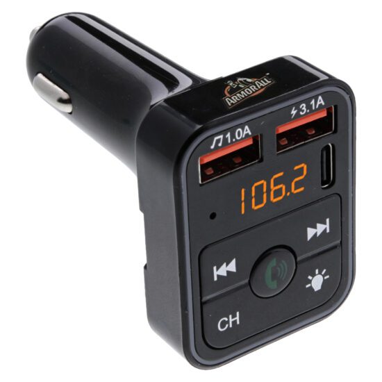 Bluetooth FM Transmitter and Car Charger, Hands Free Calling